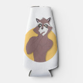 RAFRAICHISSEUR DE BOUTEILLES RACCOON QUI PENSE (Devant)