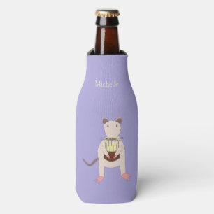 Rafraichisseur De Bouteilles Rat de Siamese avec gâteau d'anniversaire Nom pers