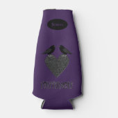 Rafraichisseur De Bouteilles Ravens gothiques et Black Heart Custom (Devant)