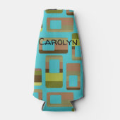 Rafraichisseur De Bouteilles Rectangles à bandes turquoise (Devant)