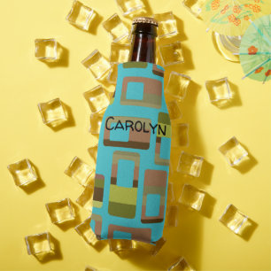 Rafraichisseur De Bouteilles Rectangles à bandes turquoise