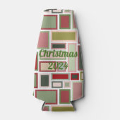 Rafraichisseur De Bouteilles Rectangles de Noël Boho (Devant)