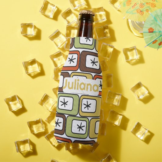 Rafraichisseur De Bouteilles Rectangles rétro avec Starbursts (Été in situ)