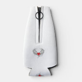 Rafraichisseur De Bouteilles Red Angel Coeur avec ailes (Dos)