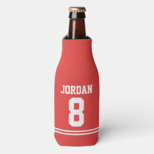 Rafraichisseur De Bouteilles Red Football Jersey - Sports Thème Anniversaire