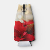 Rafraichisseur De Bouteilles Red Poinsettias Joyeux Noël Bokeh Lumières (Dos)