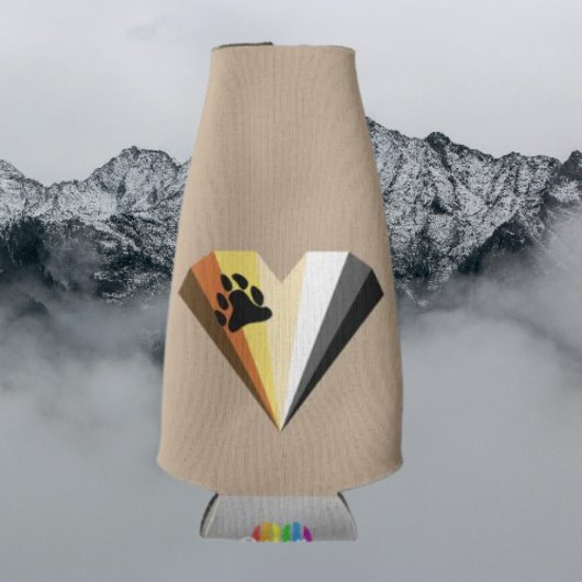Rafraichisseur De Bouteilles Refroidisseur de boisson bouteille Bear Pride Hear