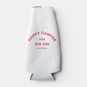 Rafraichisseur De Bouteilles Retro Red Happy Campers Crest Camp Crew (Devant)