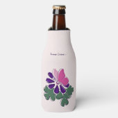 Rafraichisseur De Bouteilles Rêve d'été Pink Green Purple Papillon (Bottle Devant)