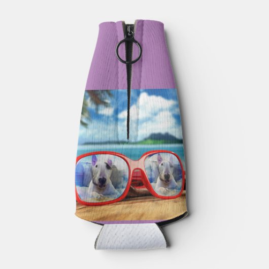 Rafraichisseur De Bouteilles Rex La TV Terrier Bottle Coozie (Dos)