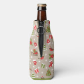 Rafraichisseur De Bouteilles Robin de Noël, arbre, saint et bas (Bouteille Dos)