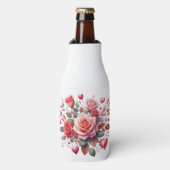 Rafraichisseur De Bouteilles Rose Bouquet Floral Design-62103 (Bottle Devant)