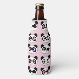 Rafraichisseur De Bouteilles Rose mignon d'expression de panda
