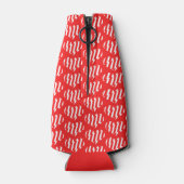 Rafraichisseur De Bouteilles Rouge Abstrait n Blancs Valentine Coeur (Dos)