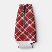RAFRAICHISSEUR DE BOUTEILLES ROUGE BLANC NOËL MOTIF PLAID (Dos)