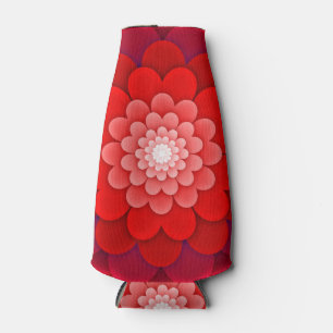 Rafraichisseur De Bouteilles Rouge Floral Mandala-58566