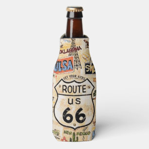 Rafraichisseur De Bouteilles "Route 66-Prenez vos coups de pied"