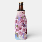 Rafraichisseur De Bouteilles Sakura rose sur la peinture Arrière - plan (Bottle Devant)