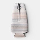 Rafraichisseur De Bouteilles Sandy Beach Été Tan Aquarelle Abstraite (Dos)