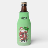 Rafraichisseur De Bouteilles Santa Claus mignons Animaux Joyeux Noël (Bottle Devant)