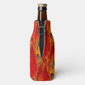 Rafraichisseur De Bouteilles Seamless Graphic Design - rouge orange I (Bouteille Dos)