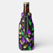 Rafraichisseur De Bouteilles Seamless Pattern with Mardi Gras feathers (Bouteille Dos)