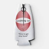 Rafraichisseur De Bouteilles « Ship Faced » Protège-Bouteille Koozie (Dos)