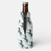 Rafraichisseur De Bouteilles Silhouette d'impression Brown et Turquoise Zebra (Bouteille Dos)