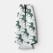 Rafraichisseur De Bouteilles Silhouette d'impression Brown et Turquoise Zebra (Dos)