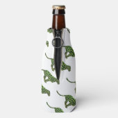 Rafraichisseur De Bouteilles Silhouette léopard noir et vert (Bouteille Dos)