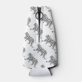 Rafraichisseur De Bouteilles Silhouette Tiger noir et blanc (Dos)