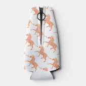 Rafraichisseur De Bouteilles Silhouette Zèbre orange et blanc (Dos)