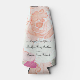 Rafraichisseur De Bouteilles Simple Blush rose Fushia Floral Wedding faveur