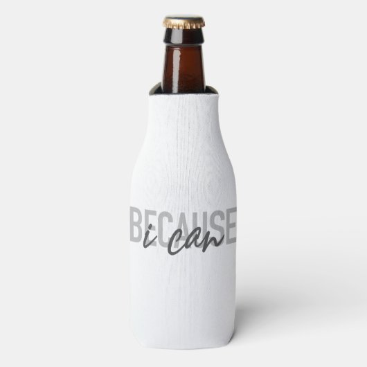 Rafraichisseur De Bouteilles Simple, moderne, cool, design urbain Parce que je (Bottle Devant)