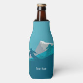 Rafraichisseur De Bouteilles Skieurs alpins Ski alpin Personnalisé (Bottle Devant)