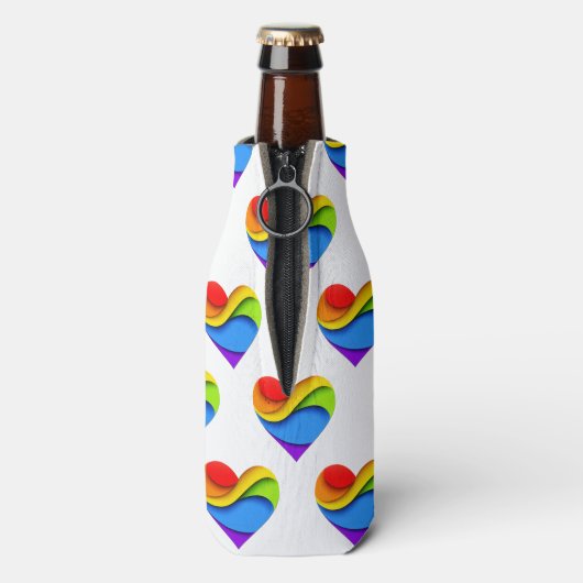 Rafraichisseur De Bouteilles SlipperyJoe's orgueillement coeur courbes forme 3D (Bouteille Dos)