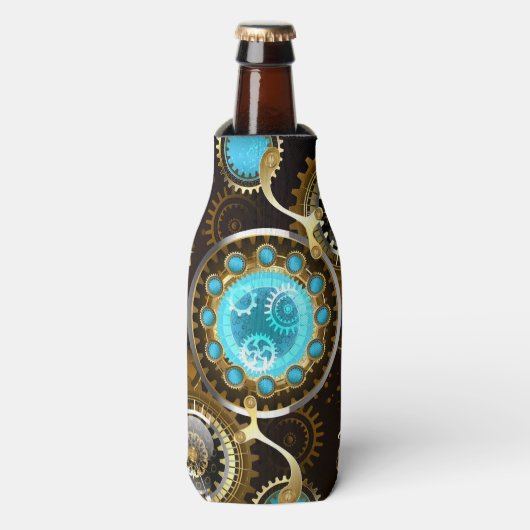 Rafraichisseur De Bouteilles Steampunk Rusty Background (Bottle Devant)