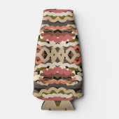 Rafraichisseur De Bouteilles Sud-Ouest Squiggly Laid Terre Tone Abstrait (Devant)