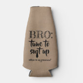 Rafraichisseur De Bouteilles Suit Up - Drôle Groomsman Proposition (Devant)