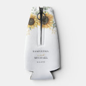 Rafraichisseur De Bouteilles Sunflower Eucalyptus Mariage Favoriser la verdure (Dos)