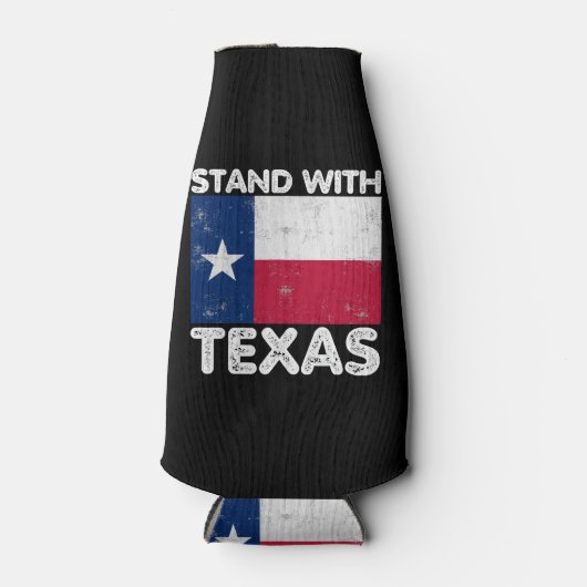 Rafraichisseur De Bouteilles Support Texas I Stand With Texas Texan Flag (Devant)