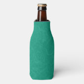 Rafraichisseur De Bouteilles Surface texturée sarcelle avec motif subtil tourbi (Bottle Devant)