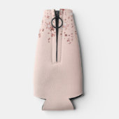 Rafraichisseur De Bouteilles Sweet 16 rose partie or étoiles glittery nom (Dos)