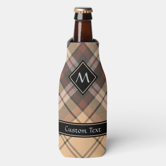 Rafraichisseur De Bouteilles Tartan beige et Brown (Bottle Devant)