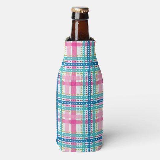 Rafraichisseur De Bouteilles Tartan, motif de plaid (Bottle Devant)