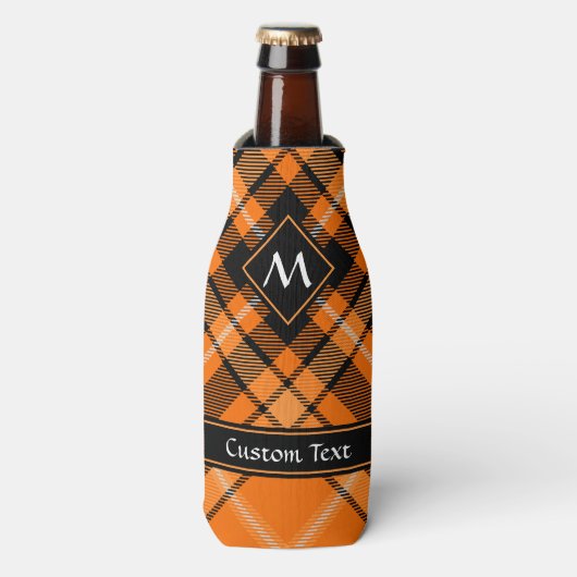 Rafraichisseur De Bouteilles Tartan orange d'Halloween (Bottle Devant)