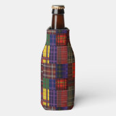 Rafraichisseur De Bouteilles Tartan Patchwork écossais (Bottle Devant)