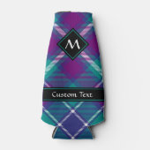 Rafraichisseur De Bouteilles Tartan vert de mer, violet et bleu (Devant)