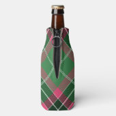Rafraichisseur De Bouteilles Tartan vert et rose (Bouteille Dos)