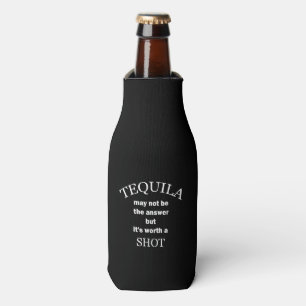 Rafraichisseur De Bouteilles Tequila vaut un coup noir